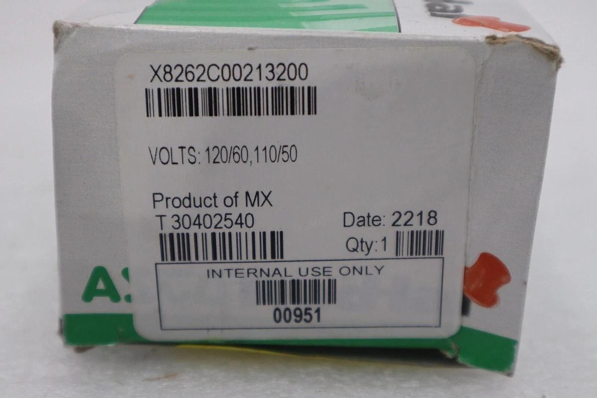 NEW OPEN BOX Asco Red-Hat X8262C00213200 Solenoid Valve Coil STOCK G827A