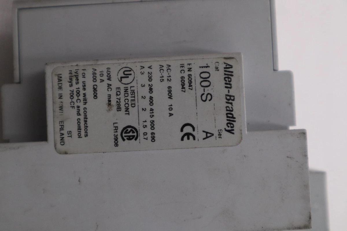 Used AB Allen-Bradley 100-C30*00 Series-B 600VAC Contactor STOCK H1194A