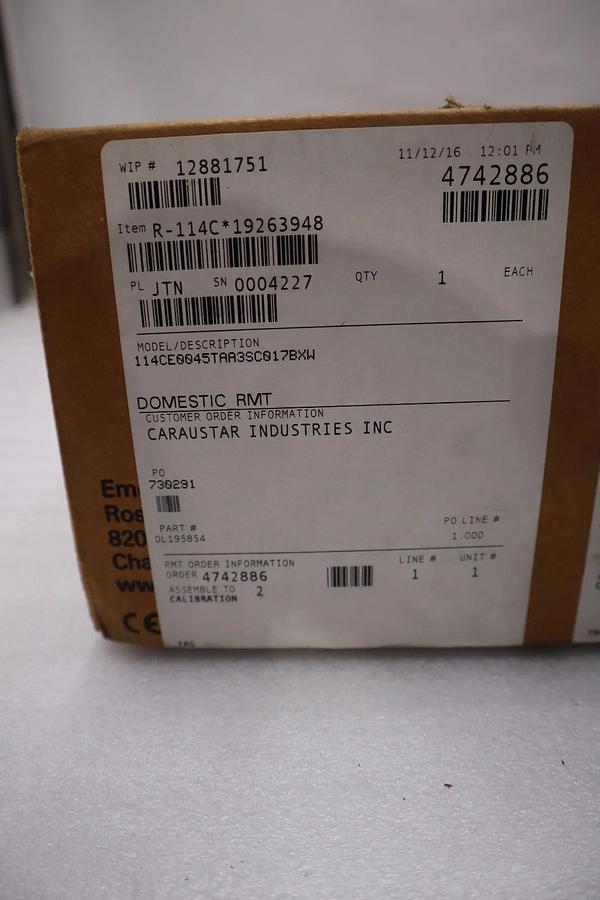 Used Rosemount 114CE0045TAA3SC017BWX Pressure Transmitter NEW IN BOX STOCK GF-178