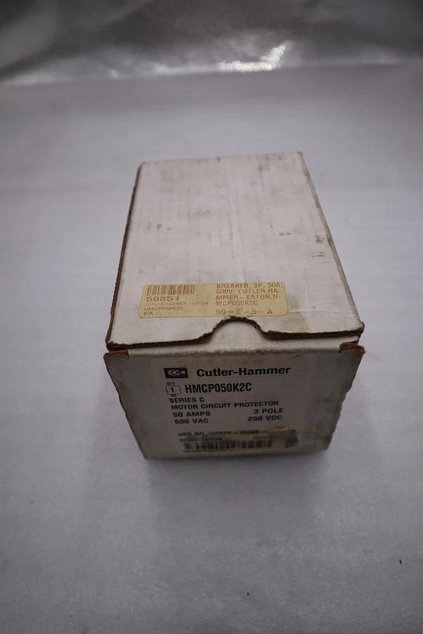 Cutler Hammer HMCP050K2C 600V 50A Series C Motor Circuit Protector STOCK 1389CC
