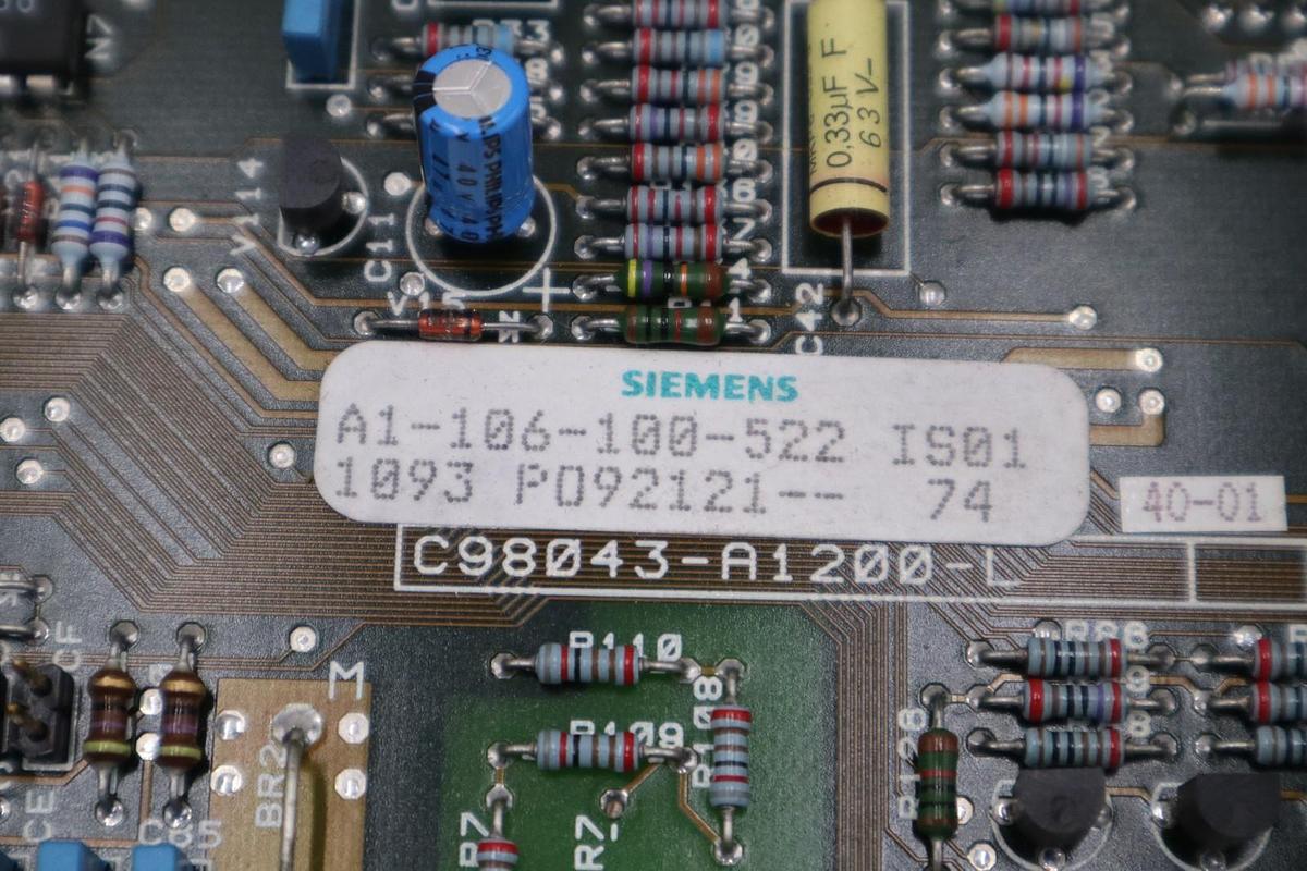 Used SIEMENS C98043-A1200-L PC BOARD CONTROL CARD - NEW NO BOX -STOCK 1876CC