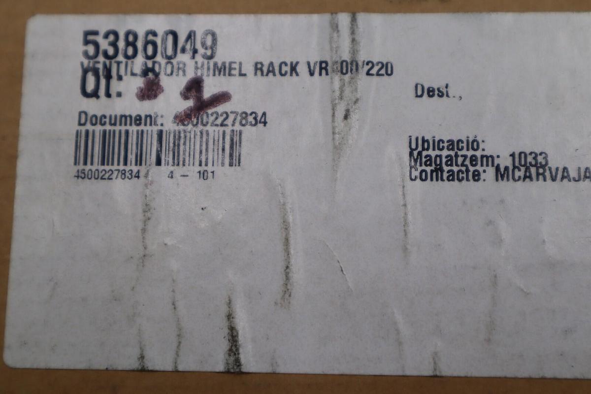Used Tiger AC Axial Ball Bearing Fan, Model S125-1 HTB STOCK 2465C