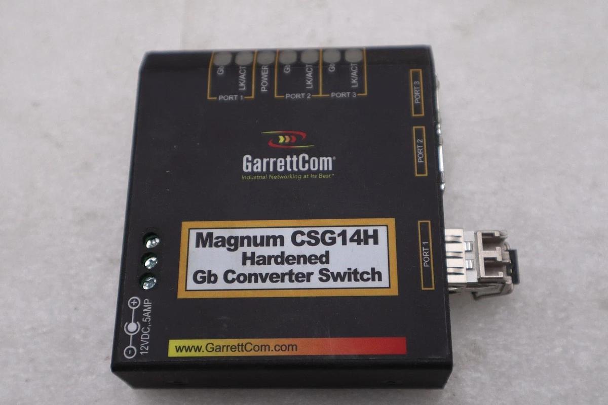 Used GarrettCom Magnum CSG14H-SFP-HD Hardened Edge Switch - STOCK GF184A