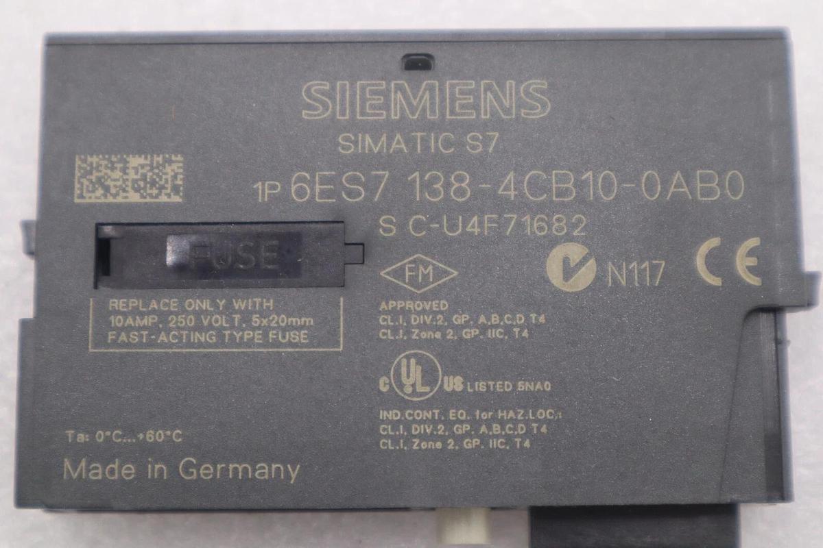Used Siemens SIMATIC S7 6ES7 138-4CB10-0AB0 STOCK K-3941