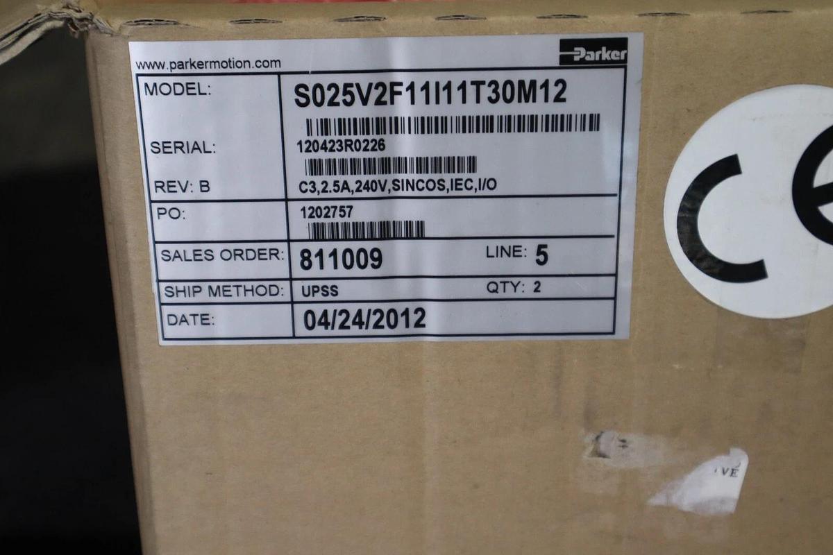 Parker Compax3S Servo Drive/Controller S025V2F11I11T30M122 NEW STOCK 2176