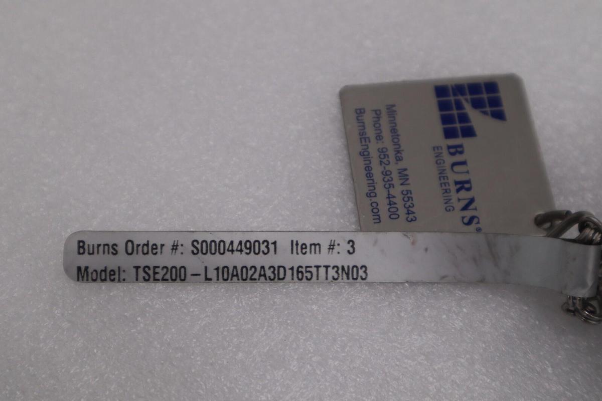 Used BURNS TSE200-L10A02A3D 165TT3N03 TEMPETURE SENSOR STOCK #G48A