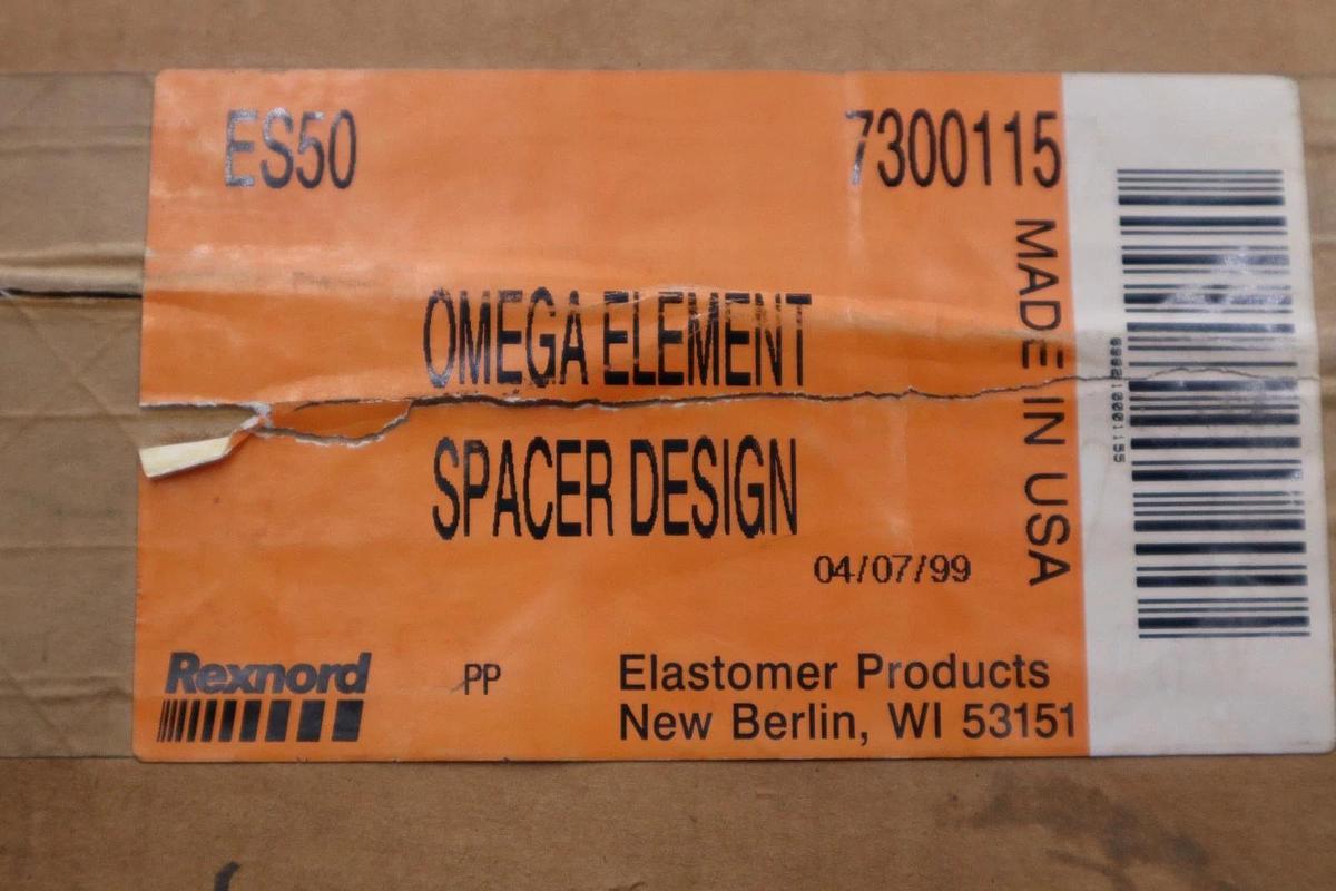 Used REXNORD Omega 7300115 ES50 Elements-Flexible Elastomeric Coupling - STOCK GF15