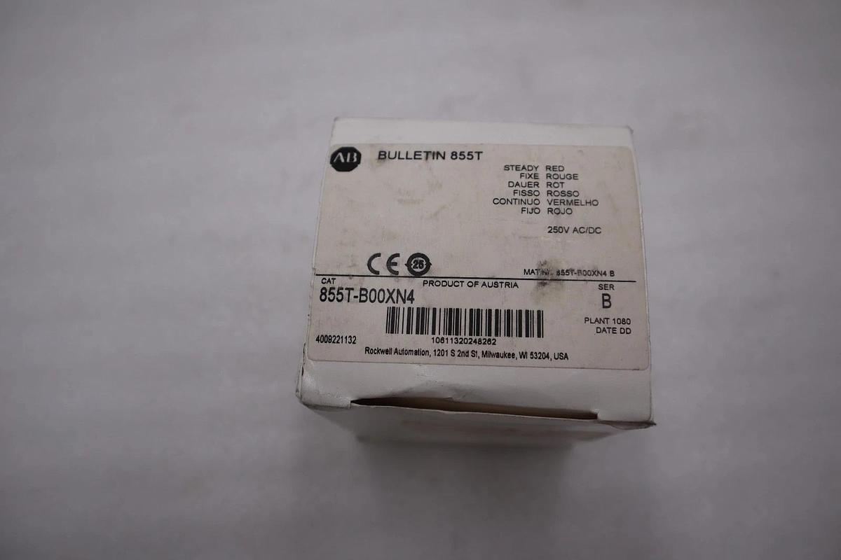 NEW IN BOX ALLEN BRADLEY 855T-B00XN4 SERIES B STACKLIGHT STOCK H759A