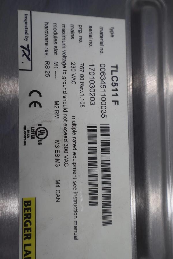 Used Bereger Lahr TLC511 F Servo Drive POSITIONING CONTROLLER 5 AMP STOCK B-721