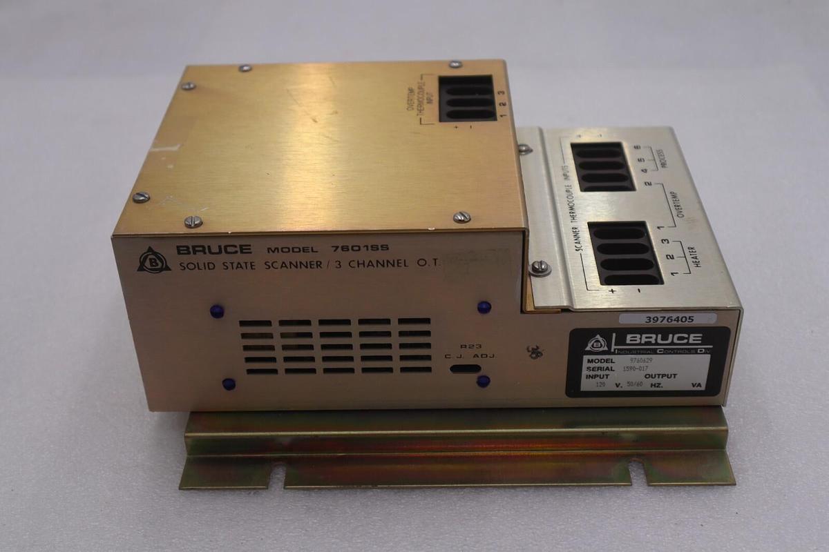 Used BRUCE 7601SS SOILD STATE SCANNER /3 CHANNEL MDL 9760629 S/N 4492-007 STOCK #2768