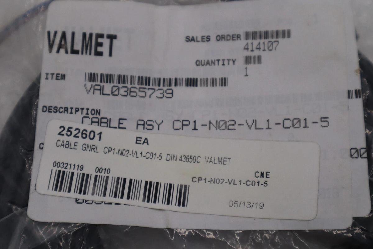 Used NEW IN BOX VALMET CP1-N02-VL1-C01-5/ CP1N02VL1C015 STOCK G803A