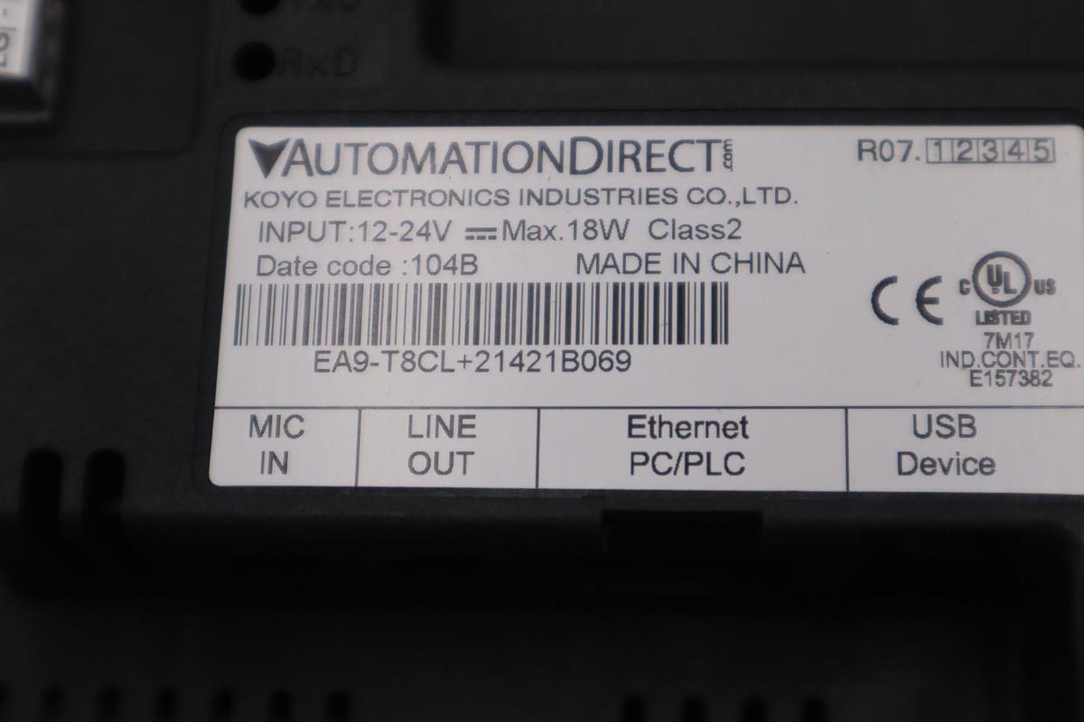 Automation Direct EA9-T8CL Operator Interface Panel NEW IN BOX SGF-274