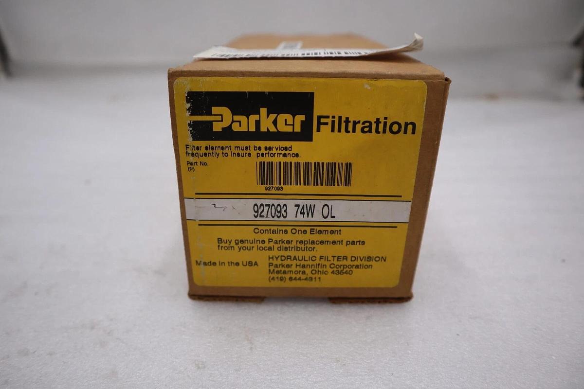 NEW OPEN BOX PARKER 927093-74W-OL  FILTRATION STOCK H-183