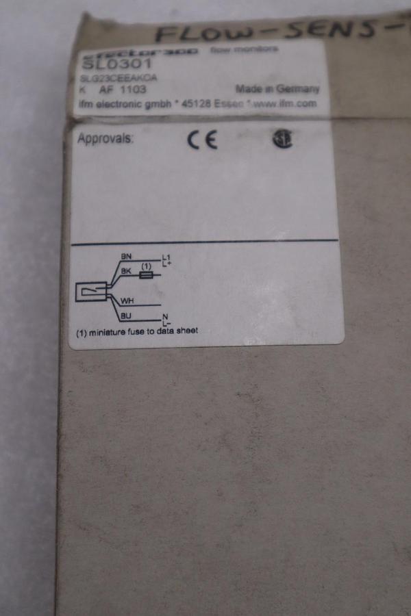 Used IFM EfectorSL0301 SLG23CEEAKOA Air Flow Monitor STOCK K1683A