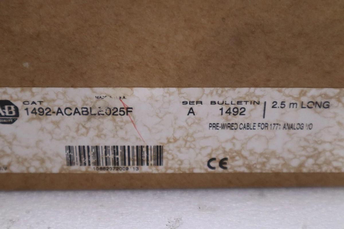 AB NEW OPEN BOX ALLEN BRADLEY WIRED CABLE 1492-ACABLE025F AB STOCK CC177
