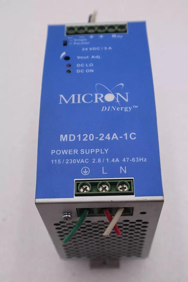 Used Micron Industries MD120-24A-1C Power Supply #K-265A