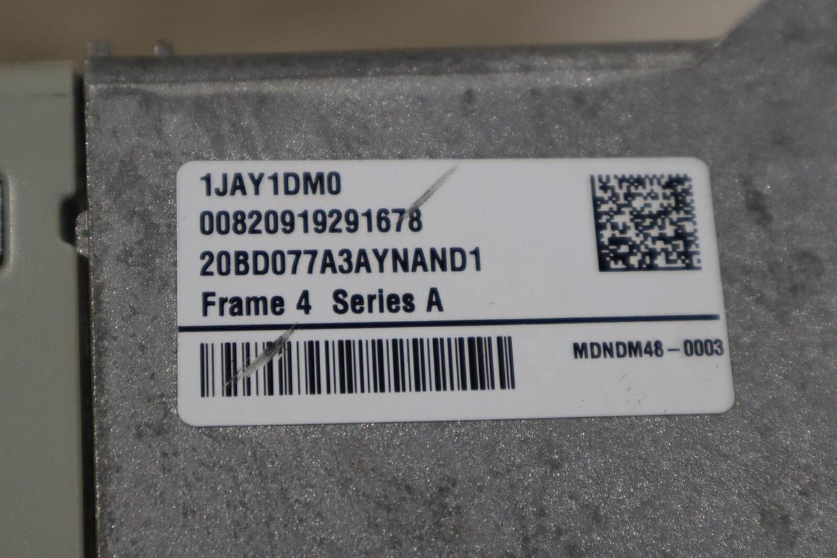 Used 60 HP ALLEN BADLEY 20BD077A3AYNAND1 POWERFLEX 700 DRIVE STOCK 3366-A