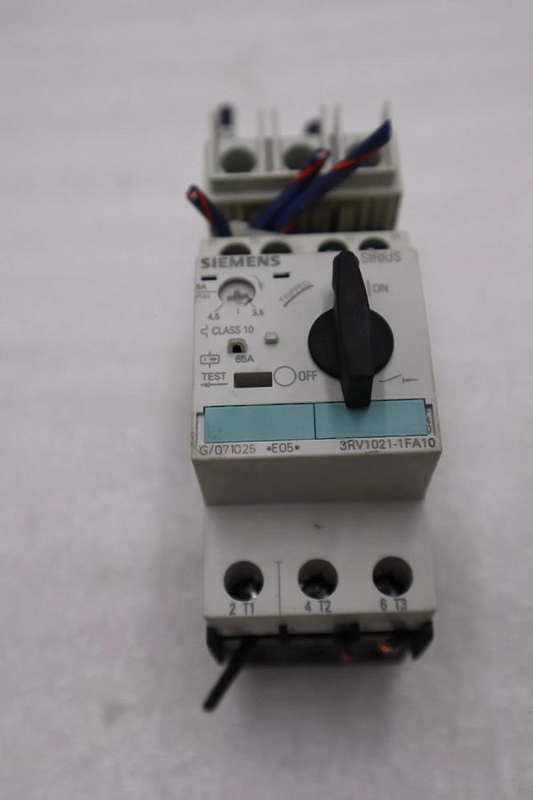 Used SIEMENS 3RV1021-1FA10 3.5-5A MOTOR STARTER STOCK H1830