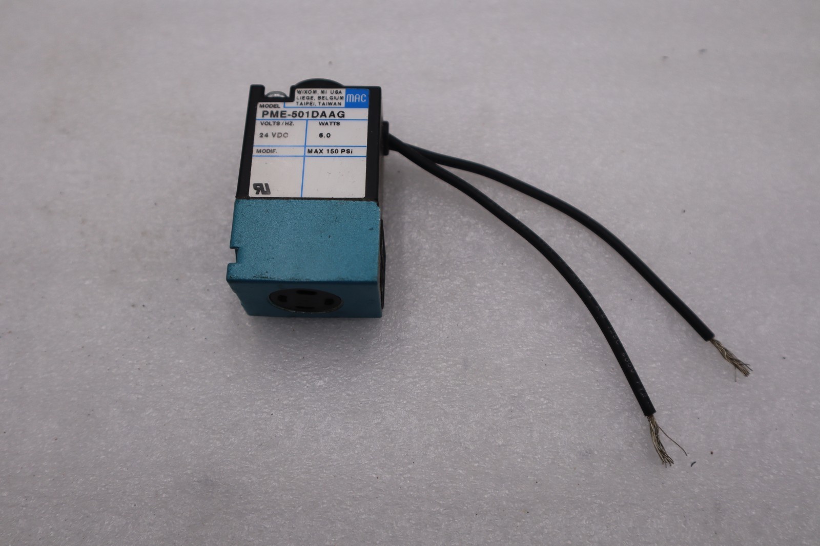 Used MAC VALVES INC PME-501DAAG / PME501DAAG (NEW NO BOX) STOCK H1594A