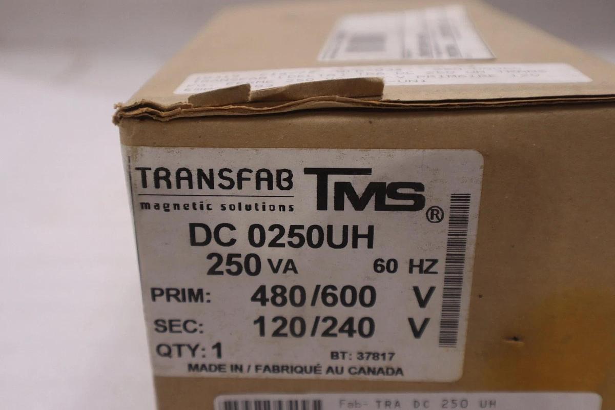Used TRANSFAB TMS DC 0250UH 250V NEW IN BOX STOCK GF-1055