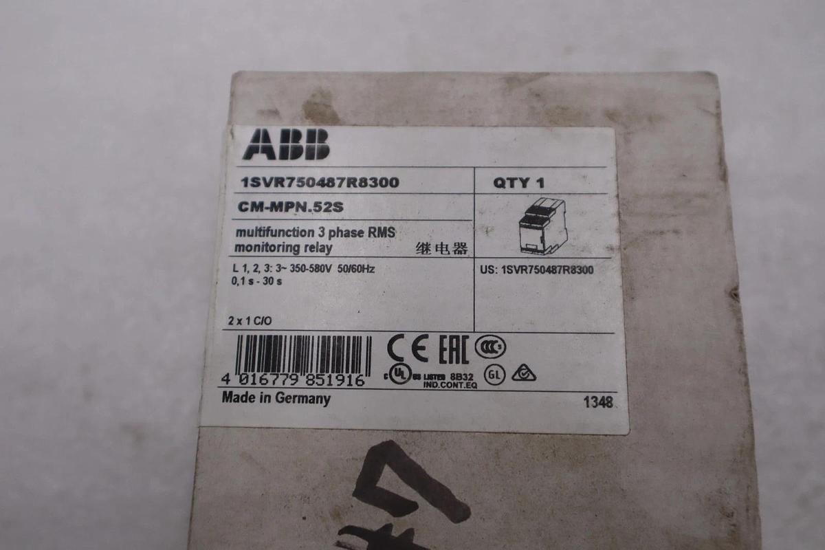Used NEW ABB multi-function monitor CM-MPN.52S 1SVR750487R8300 STK K1668A