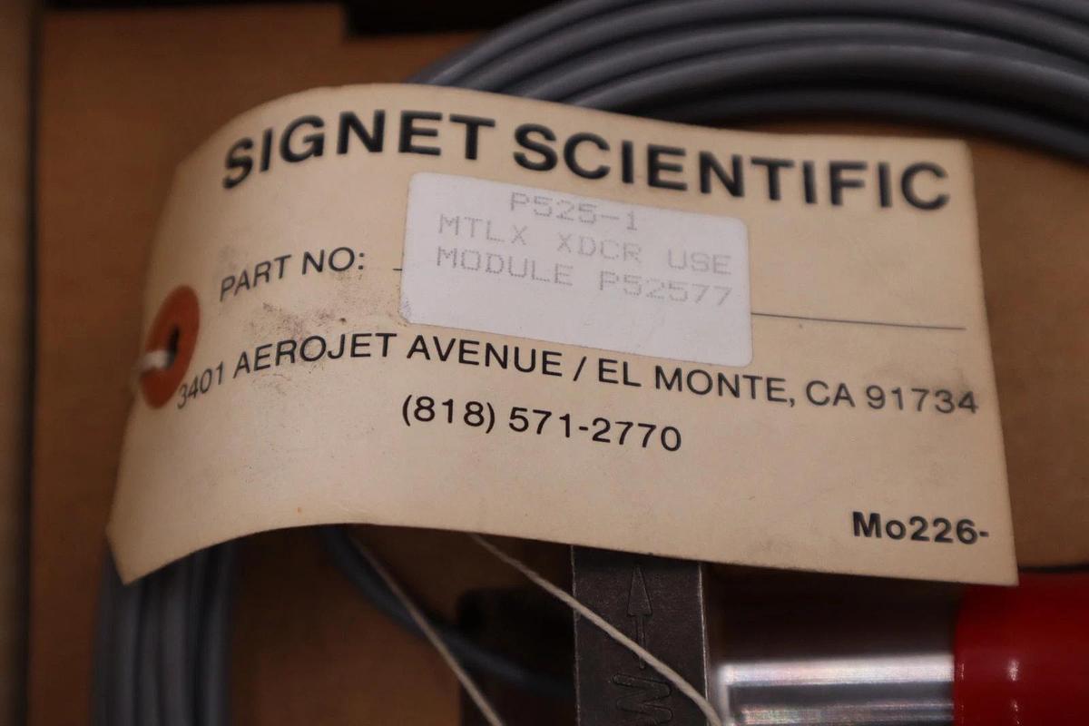 Used NEW GF SIGNET P5251/ P525-1 METALEX FLOW SENSOR - STOCK 3109CC
