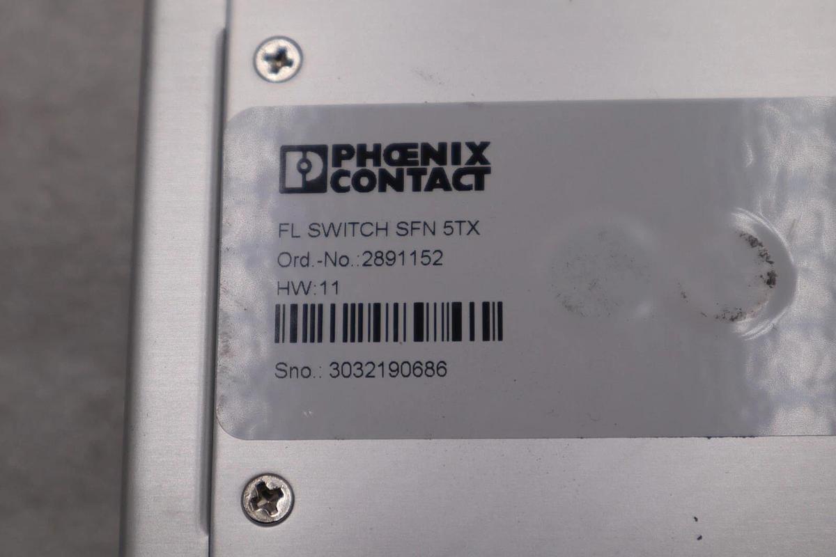 Used Phoenix Contact 2891152 FL Switch SFN 5TX STOCK L-283-C