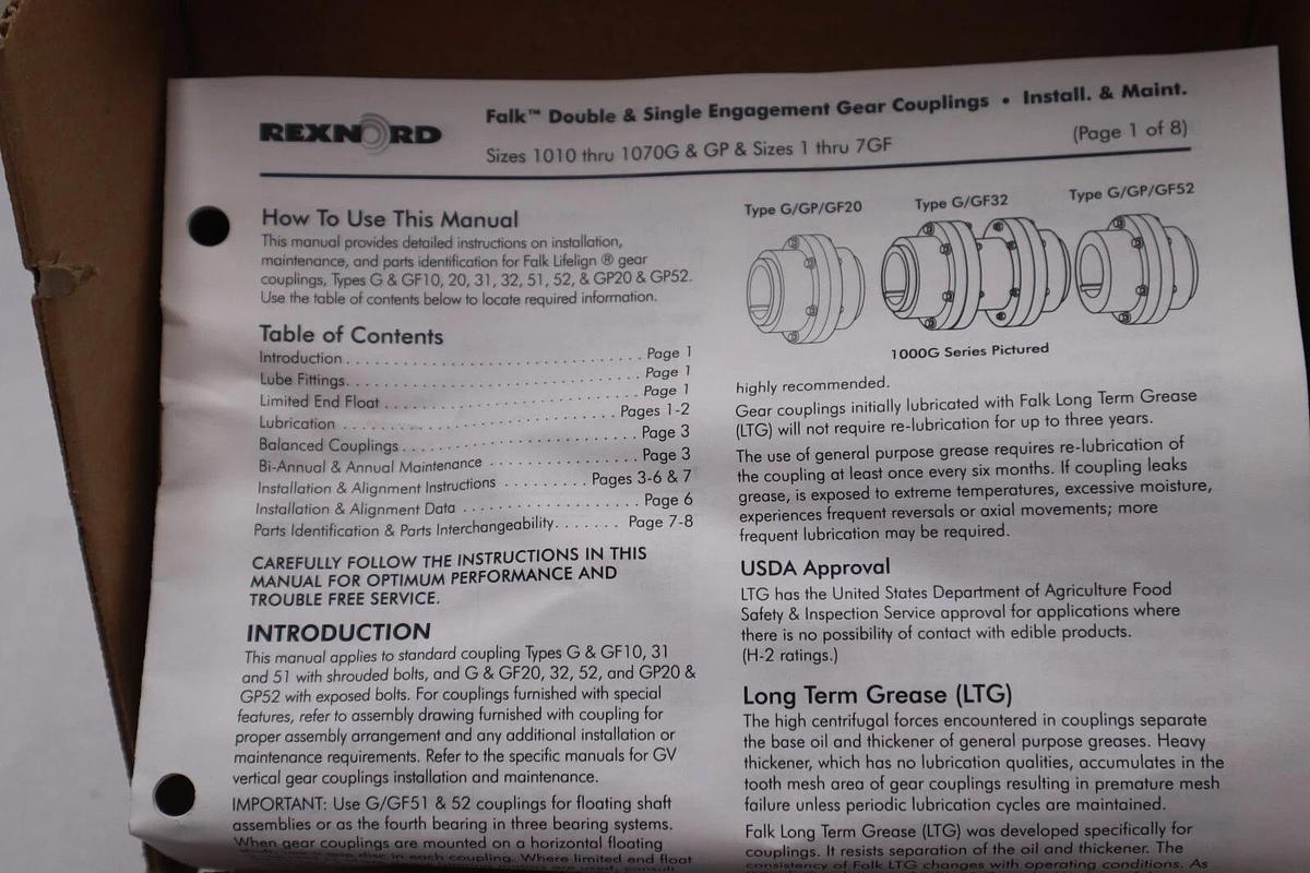 Used REXNORD HVY45936 CENTER DRIVE ROLL STOCK #3061