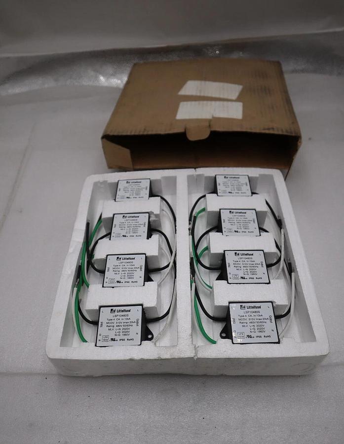 BOX OF 8 - LITTELFUSE LSP10480S Surge Protecto Mains Surge Protector #H841