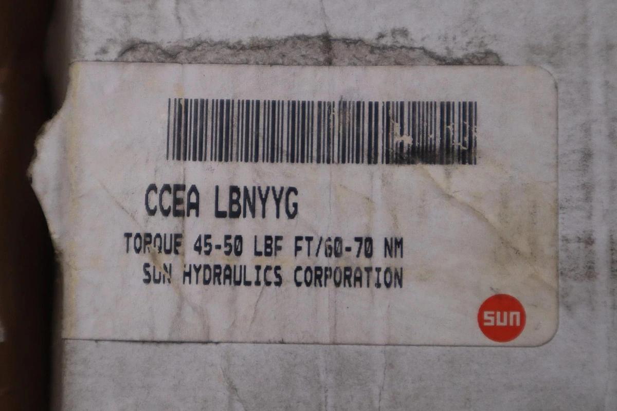 Used Sun CCEA LBNYYG Hydraulics Cartridge Valve Torque 45-50 LBF FT/60-70 NM - GF796