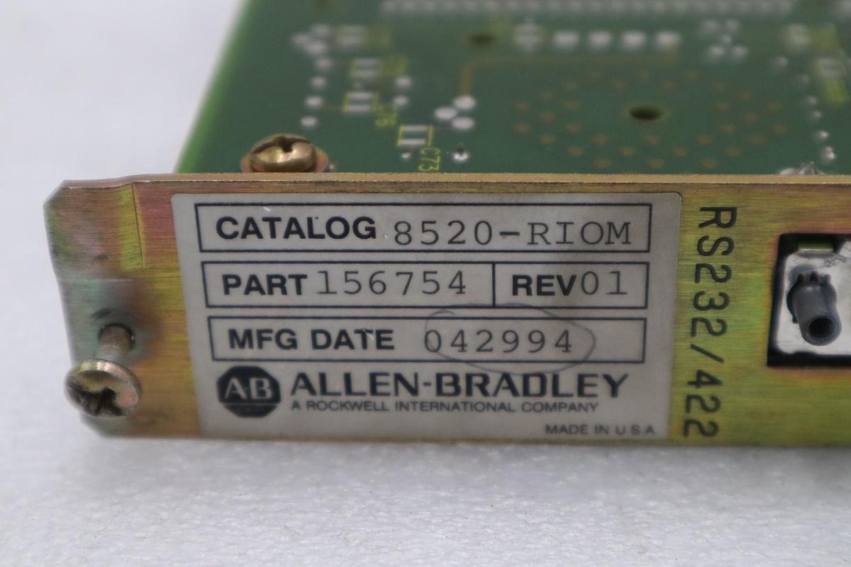 Used AB ALLEN BRADLEY 8520-RIOM 156754 REV 01 CIRCUIT BOARD STK CC211