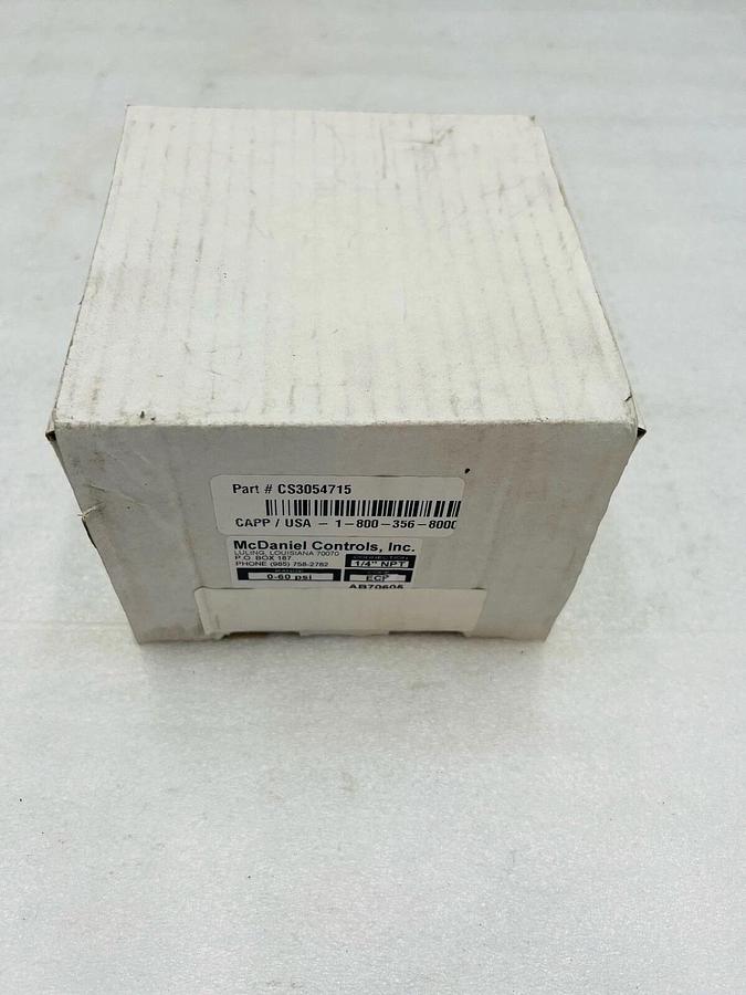 ab70605 mcdaniel controls range 0-60 Psi 1/4” Connection Stock 3762