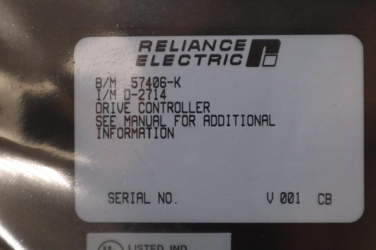 Used Reliance Electric 57406-K Drive Controller Module D-2714 NEW UNIT STOCK G382
