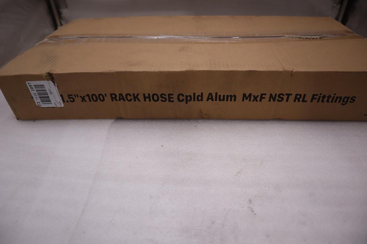 5Elem 3ATP3 Pin Rack & Reel Polyester Fire Hose 100 ft. Long - STOCK GF1173