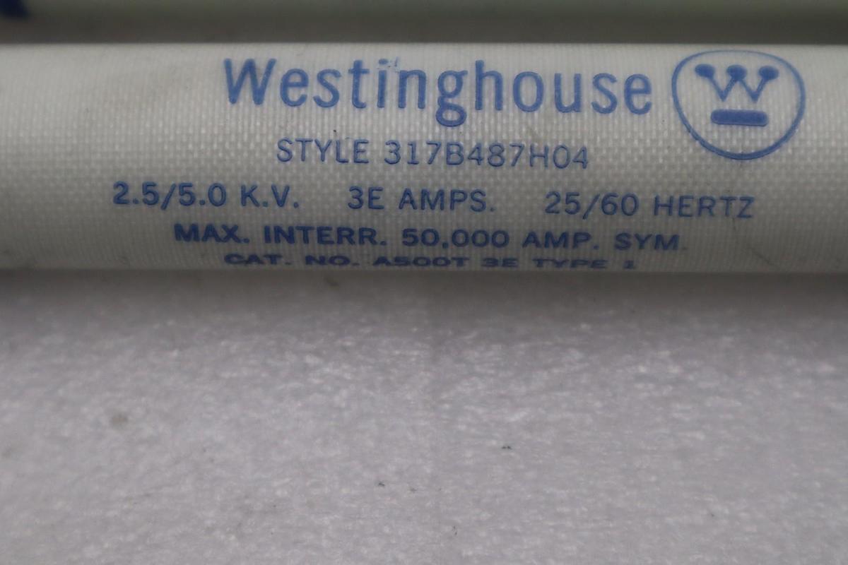 Used LOT OF 2 NEW OPEN BOX WESTINGHOUSE A500T 3E FUSE 25/60HZ 317B487H04 STK H1451A
