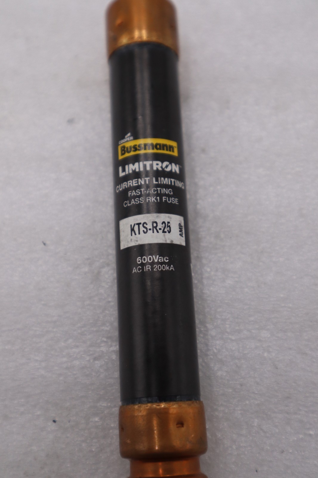 Used LOT OF 3 - BUSSMANN KTS-R-25 25 Amp 600V LIMITRON FAST ACTING FUSE STOCK H603A