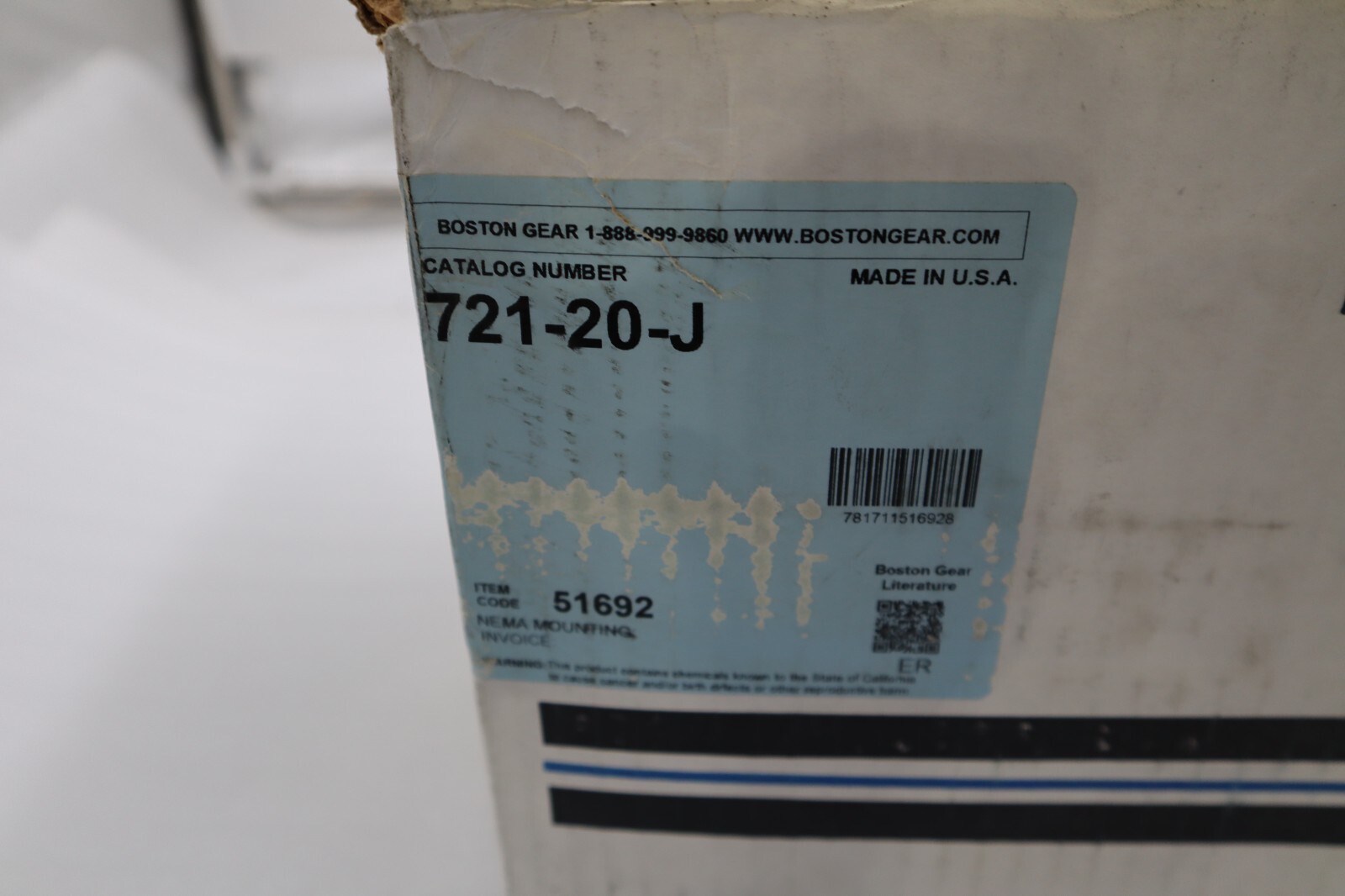 NEW ALTRA INDUSTRIAL MOTION 721-20-J WORM SPEED REDUCER STOCK 3028A