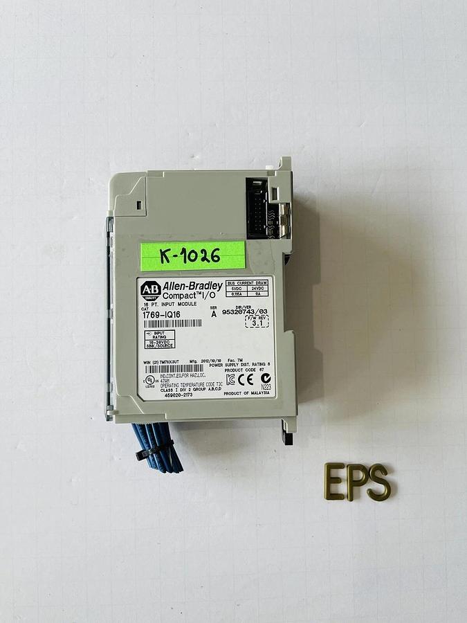 Used Allen-Bradley 1769-IQ16 SER A Compact I/O Module #K-1026