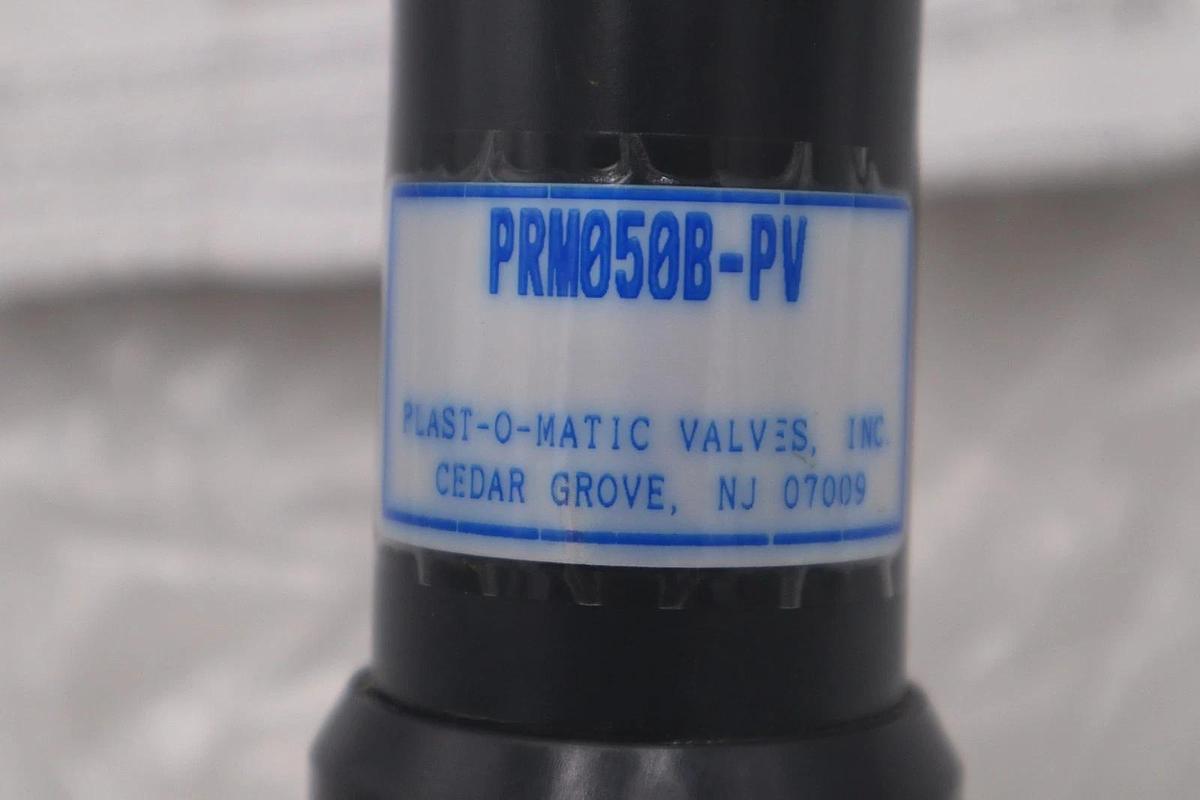 Used NEW PLAST-O-MATIC PRM050B-PV 5-75 PSI VALVE STOCK H1272