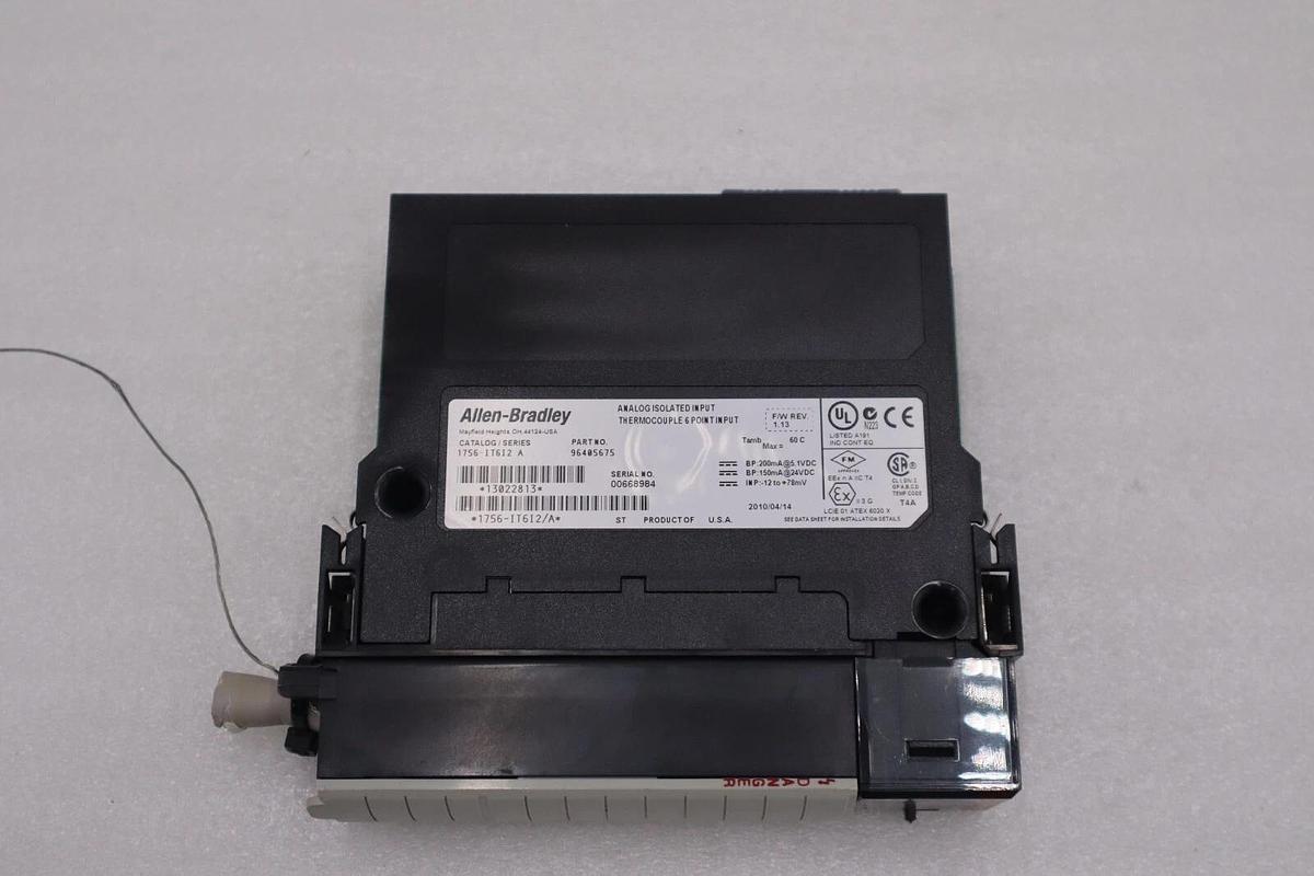 Used Allen Bradley 1756-IT6I2 Ser A ControlLogix 6-Channel Analog Input Module #H119A