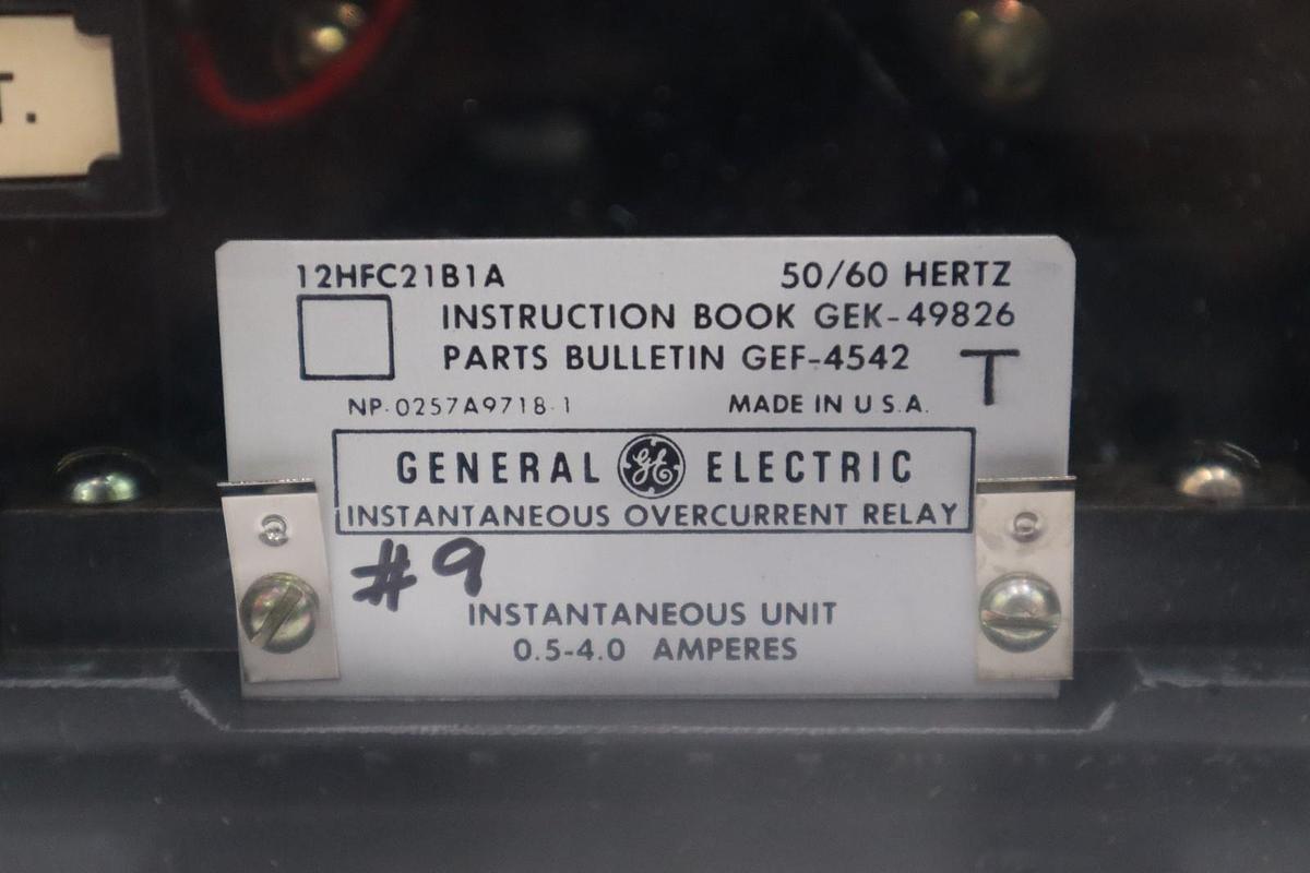 GENERAL ELECTRIC 12HFC21B1A 0.5-4.0A - NEVER USED - AS PICTURED - STOCK GF173