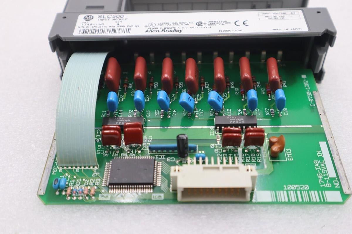 Used ALLEN-BRADLEY 1746-IA8 SLC500 INPUT MODULE SERIES A STOCK #K-891A