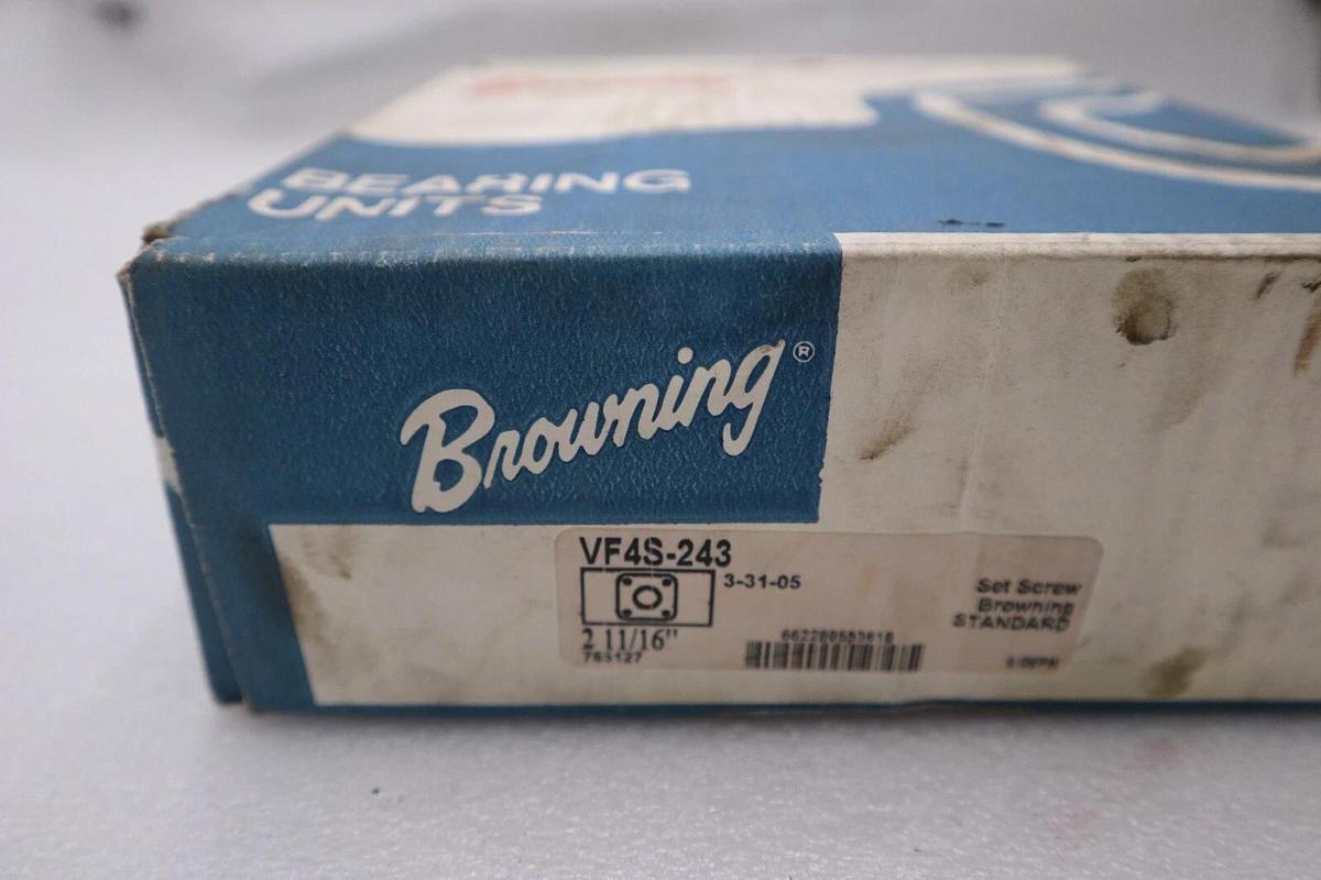 NEW OPEN BOX Browning  4-Bolt BB Flange Block 2-11/16" VF4S-243 STOCK B-2156