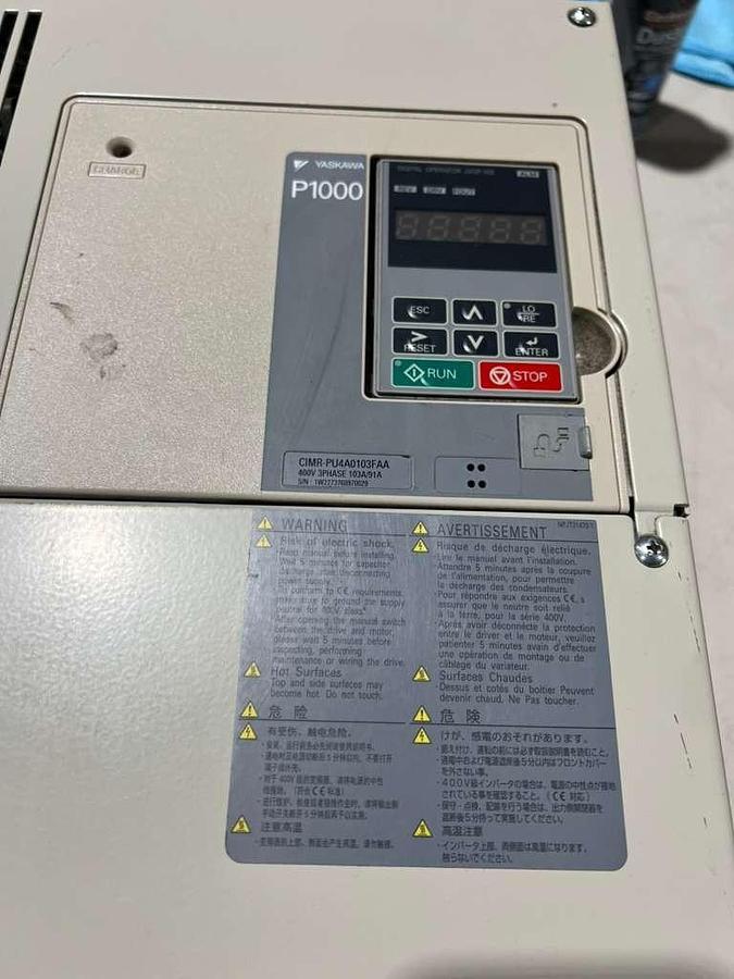 Used YASKAWA ELECTRIC CIMR-PU4A0103FAA / CIMRPU4A0103FAA - STOCK CC-12