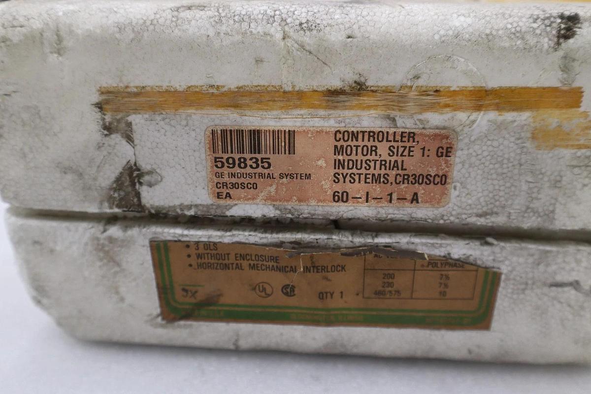 Used NEW OPEN BOX GENERAL ELECTRIC CR309C0 REVERSING STARTER STK CC187