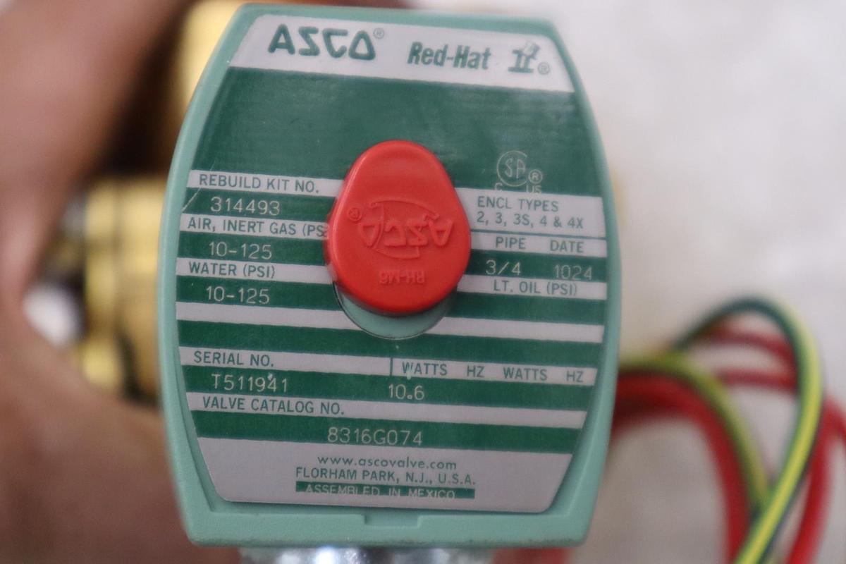 NEW ASCO SOLENOID VALVE 8316G074 STOCK 1399D