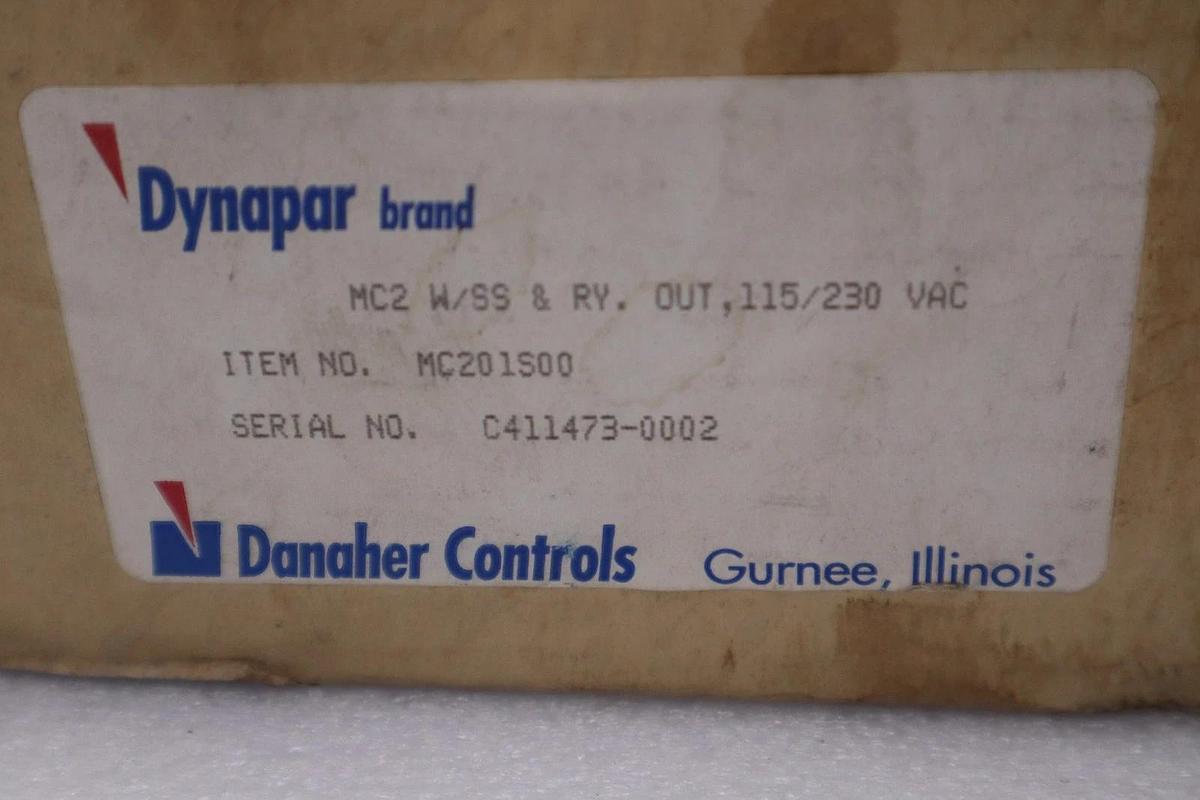 Used DYNAPAR MC201S00 COUNTER MAX COUNT 2 SERIES - GF593