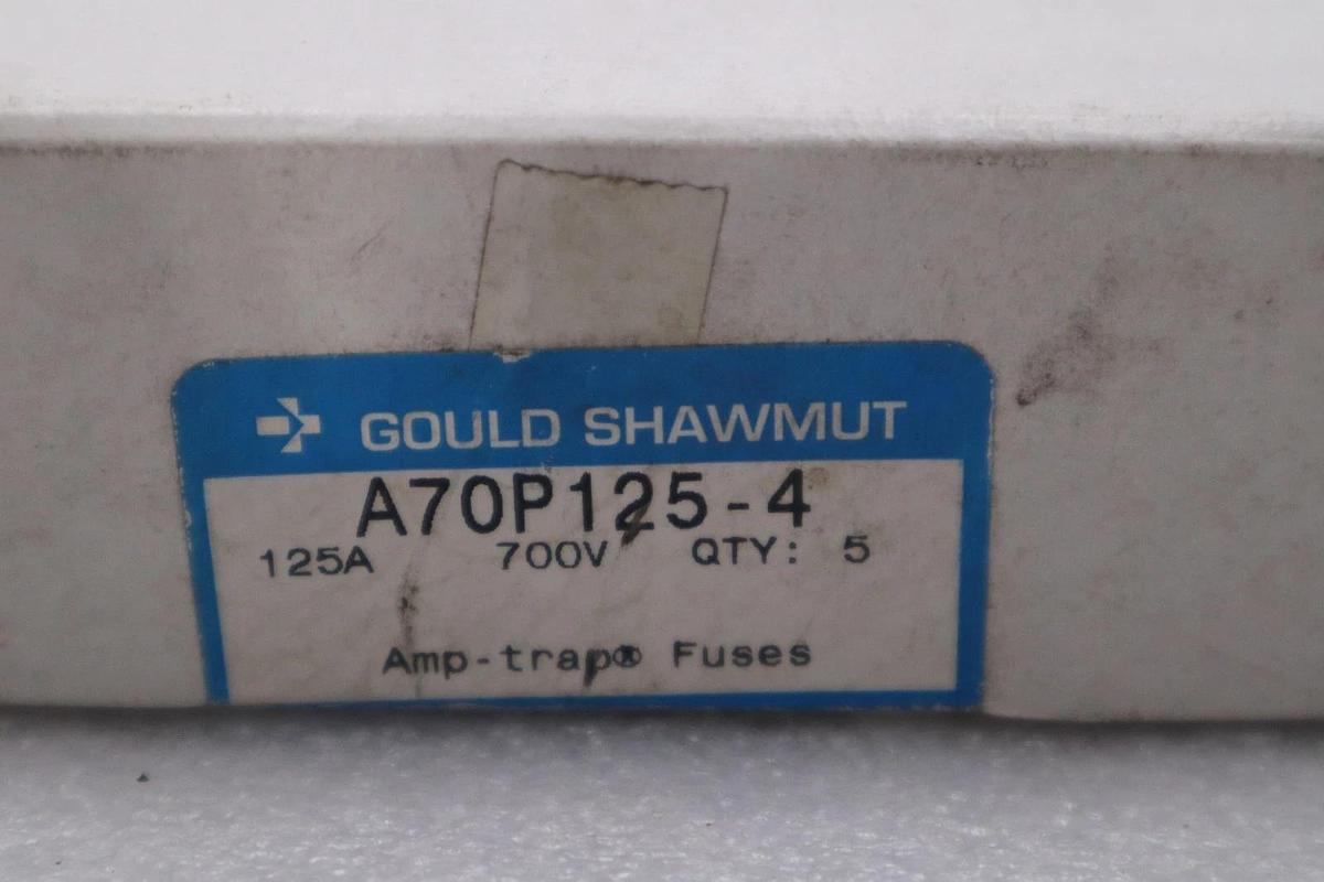 Used BOX OF 5 - Amp Trap Ferraz Shawmut A70P125-4 Semiconductor Fuse - STOCK GF839