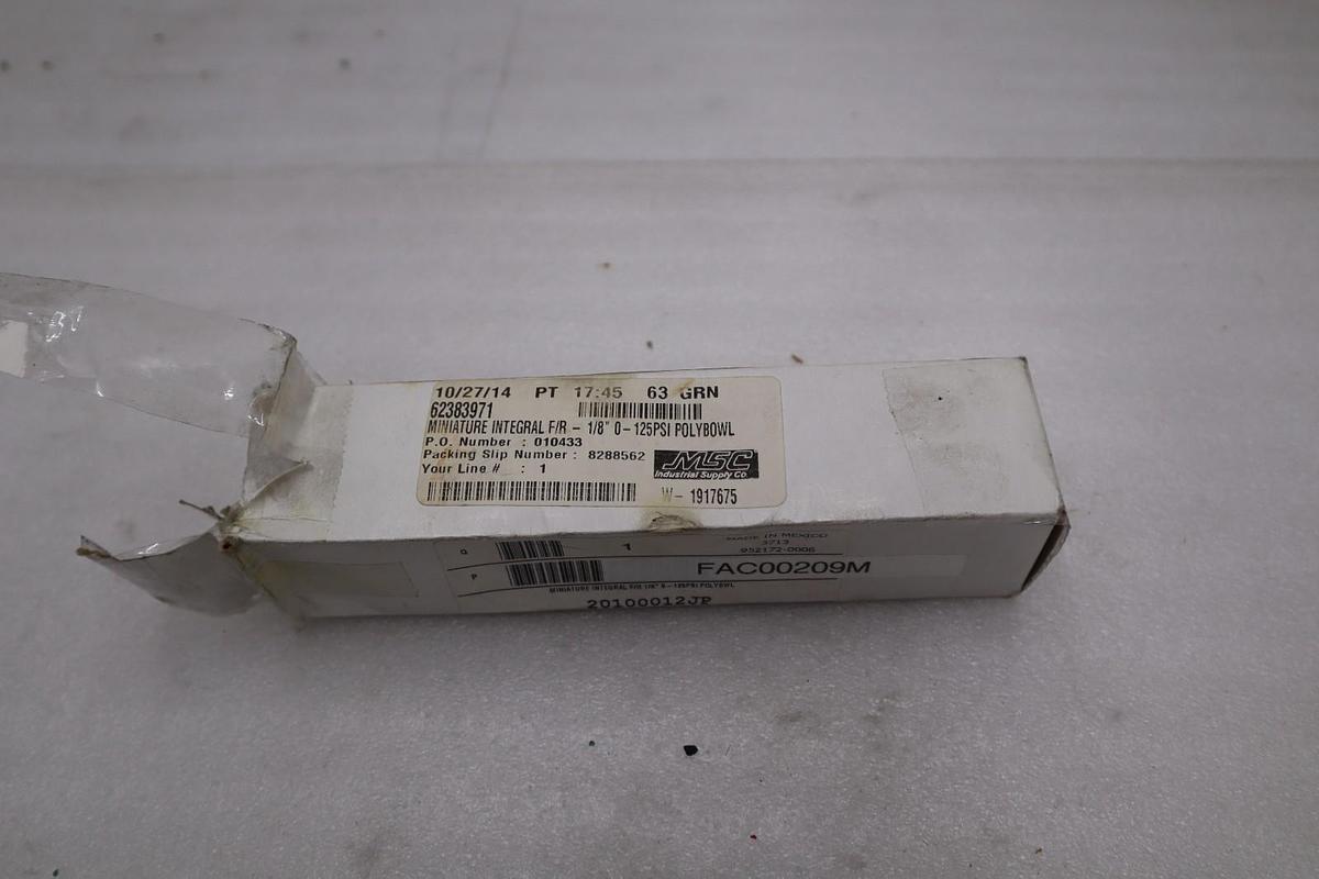 Jupiter Pneumatics Filter Regulator 20100012JP - NEW IN BOX - STOCK GF779A