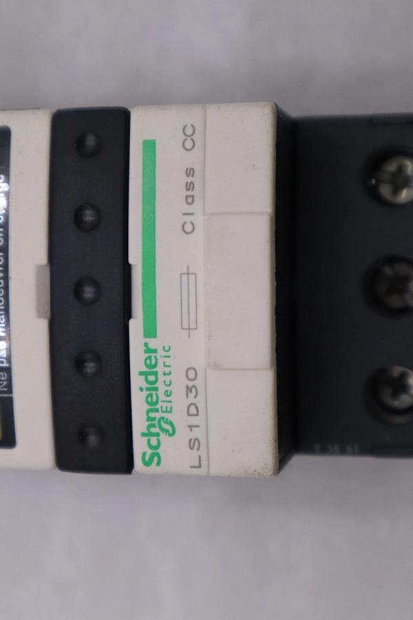 Used New Schneider Electric LS1D30 Fuse Holder TeSys-027308 Class CC 3P 30A #H1088A